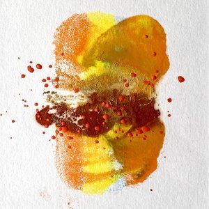 Original Art ‘Embrace’ Encaustic Wax Painting Matted 14”x11" Frame Ready